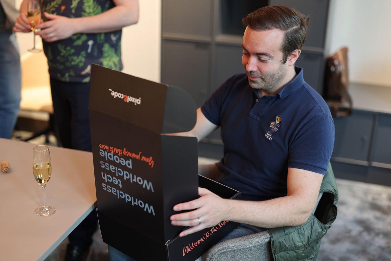 Welcoming Danny on his first day