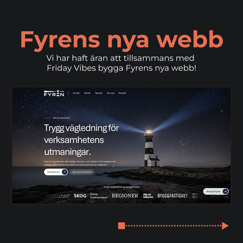 Vi har byggt webb åt Fyren